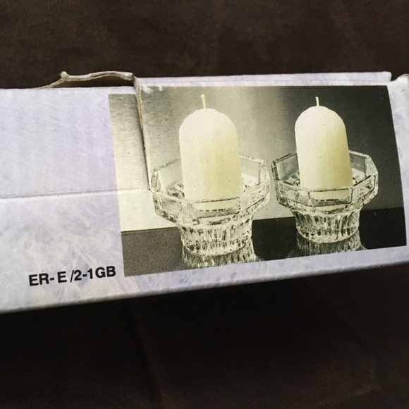 KIG Group 2 pc Crystal Candle Holder Set - Picture 3 of 9